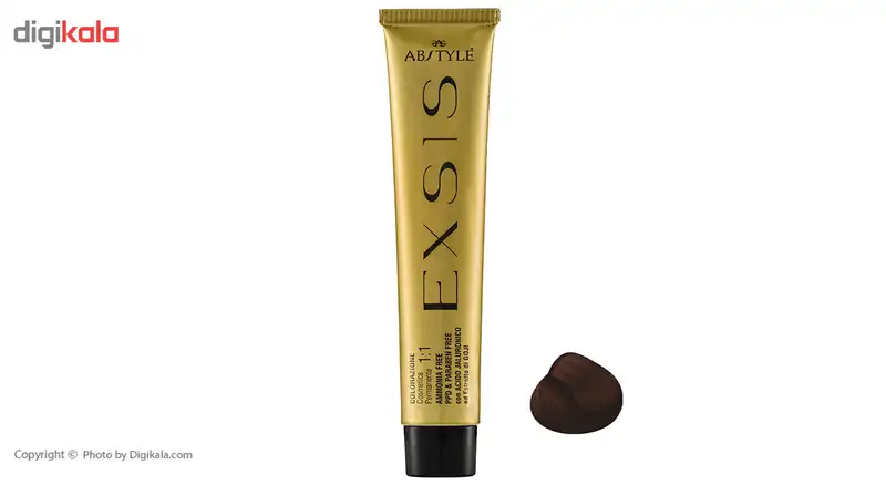 رنگ مو ای بی استایل بدون آمونیاک سری اکسیس مدل مسی,قهوه ای مسی روشن شماره 5.4