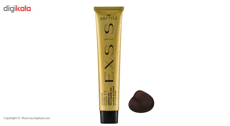 رنگ مو ای بی استایل سری اکسیس بدون آمونیاک قهوه ای تنباکویی روشن شماره 5.76