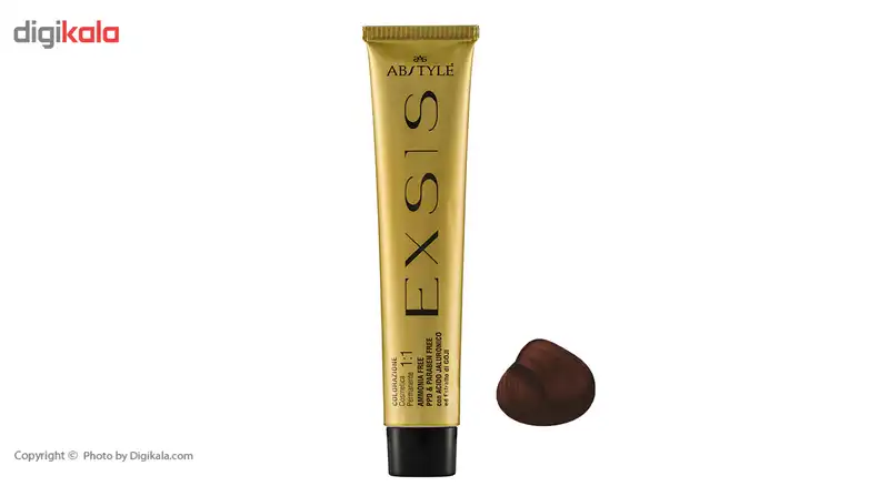 رنگ مو ای بی استایل بدون آمونیاک سری اکسیس مدل مسی,بلوندمسی تیره شماره 6.4