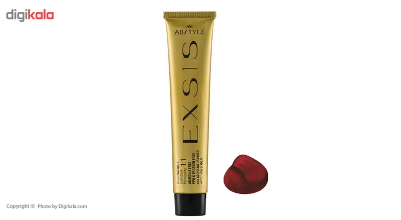 رنگ مو ای بی استایل بدون آمونیاک سری اکسیس مدل قرمز ,بلوند قرمز مسی تیره شماره 6.64