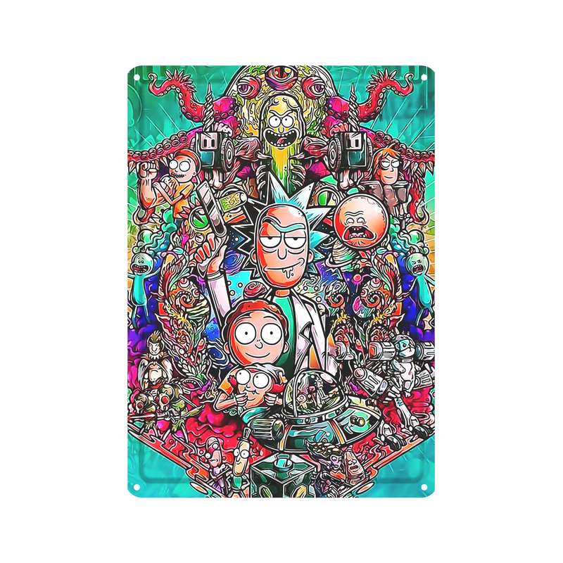 دیوارکوب مدل ریک اند مورتی کد s 742 rick and morty