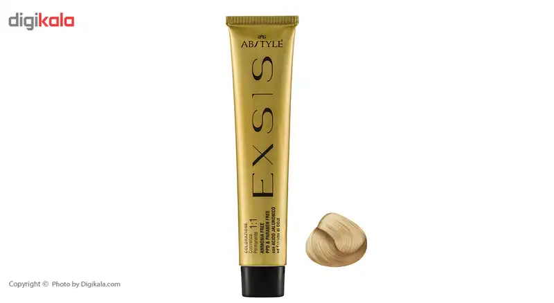 رنگ مو ای بی استایل بدون آمونیاک سری اکسیس مدل طبیعی ,بلوند خیلی روشن پلاتینه شماره N10