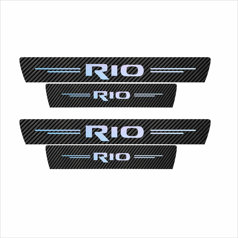 برچسب پارکابی خودرو سولگی مدل کربن کد J1 مناسب برای ریو بسته 4 عددی