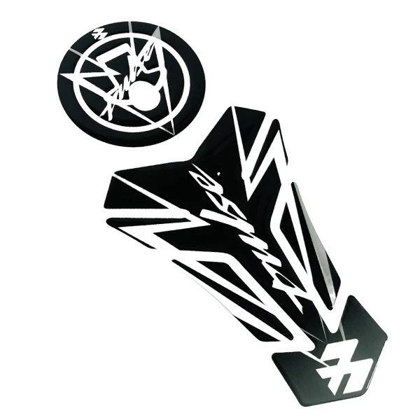 برچسب بدنه و باک موتور سیکلت وارون مدل W-55-BLK مناسب برای پالس بسته 4 عددی