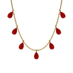 گردنبند زنانه باراج من مدل 7 دونه انار کد 07