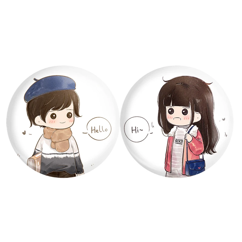 مگنت خندالو مدل عاشقانه Love کد A45 مجموعه 2 عددی