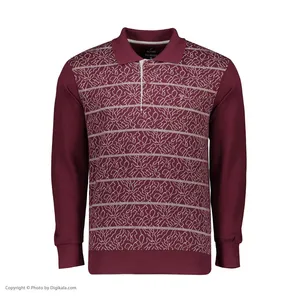 پولوشرت آستین بلند مردانه مدل بافت یقه دار