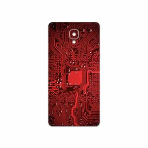 MAHOOT Red Printed Circuit Board Cover Sticker for OnePlus 3