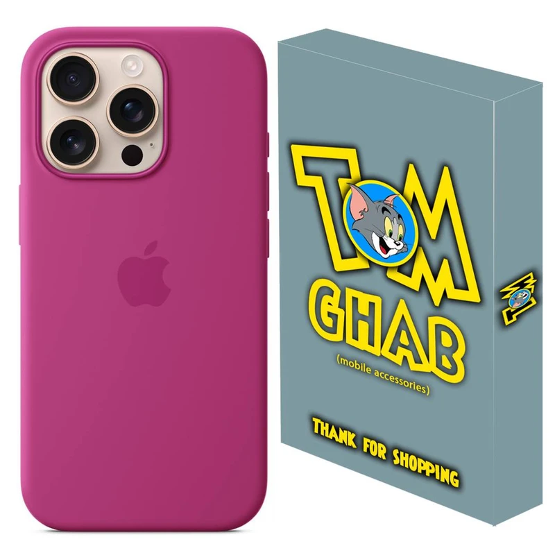 کاور قاب تام مدل سیلیکونی مناسب برای گوشی موبایل اپل iPhone 16 Pro Max