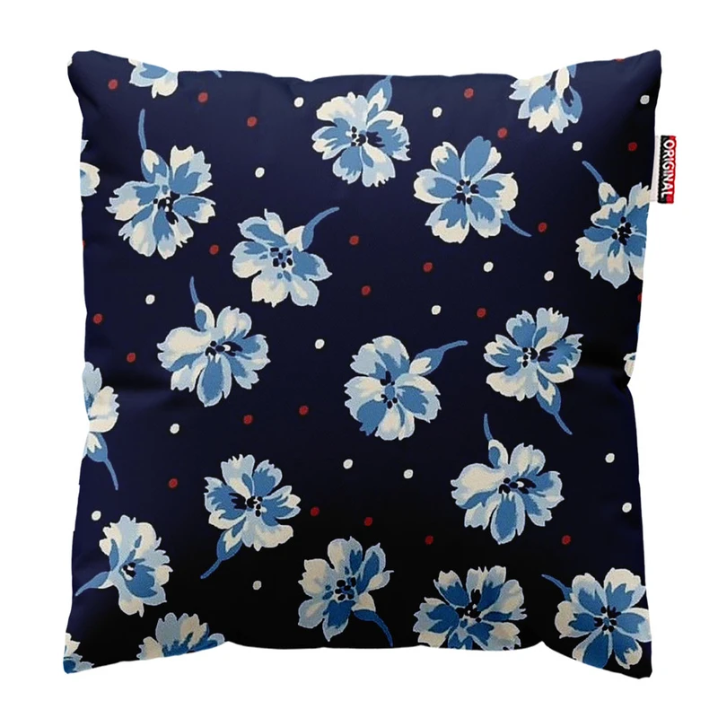 کوسن پاد آفرین طرح گل کد 3769 سایز 30*30 سانتی متر