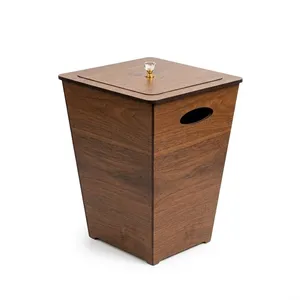 سطل زباله معمولی مدل چوبی گنجایش 1.5 لیتر