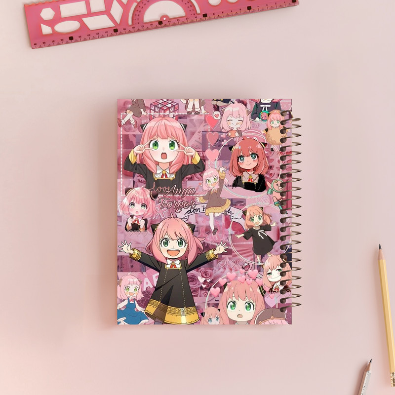 دفتر مشق 60 برگ طرح انیمه مدل انیا کد M313