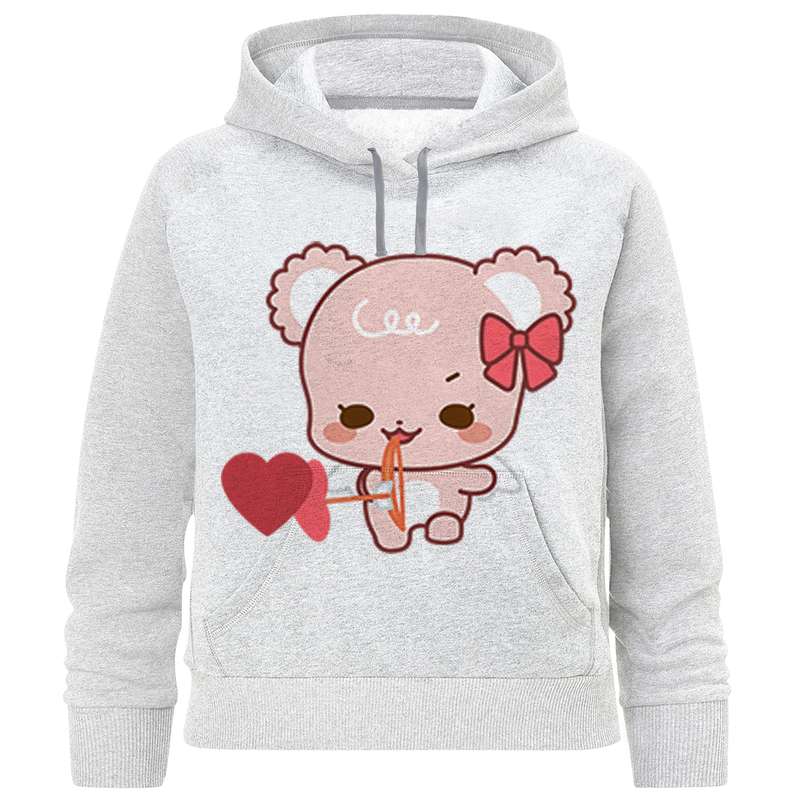 هودی دخترانه مدل خرس و قلب F1024