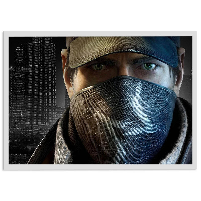 تابلو نوری بکلیت طرح بازی گیم نت Watch Dogs Legion مدل چراغدار W-s1446