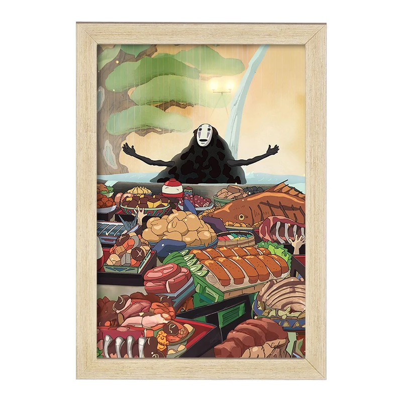 تابلو خندالو مدل انیمه شهر اشباح (Spirited Away) کد F968