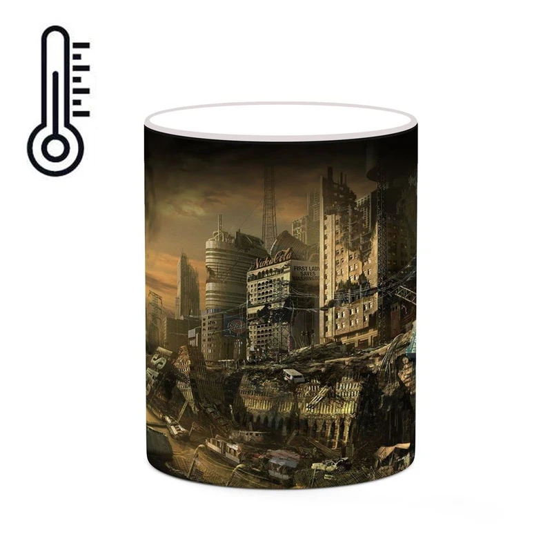 ماگ حرارتی کاکتی مدل بازی Fallout 3 کد mgh28348