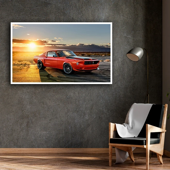 تابلو نوری بکلیت طرح ماشین کلاسیک مدل W-D1347