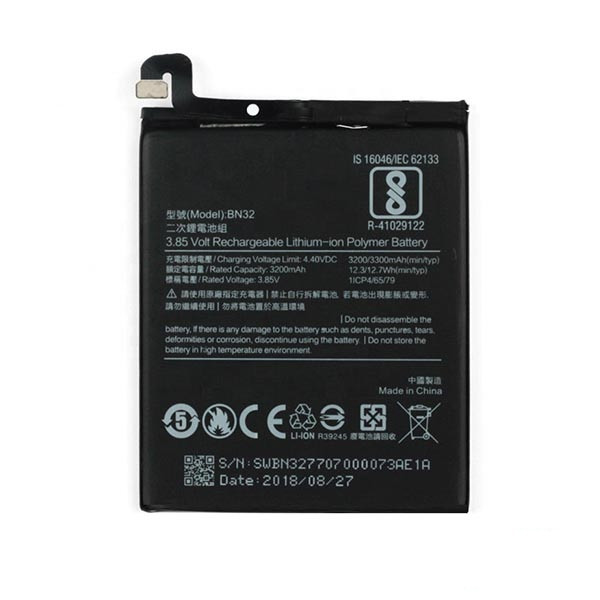 باتری موبایل مدل BN32 ظرفیت 4000 میلی آمپر ساعت مناسب برای گوشی موبایل شیائومی Redmi 4A