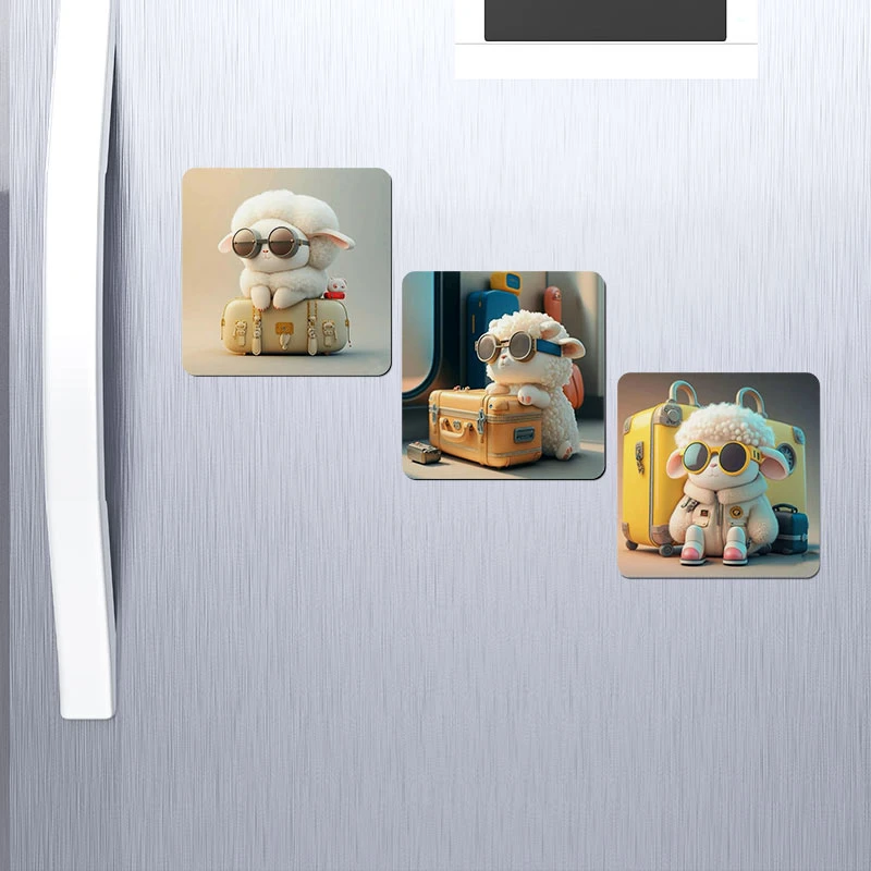 مگنت یخچالی صباطرح مدل بره مسافر مجموعه 3 عددی کد M718