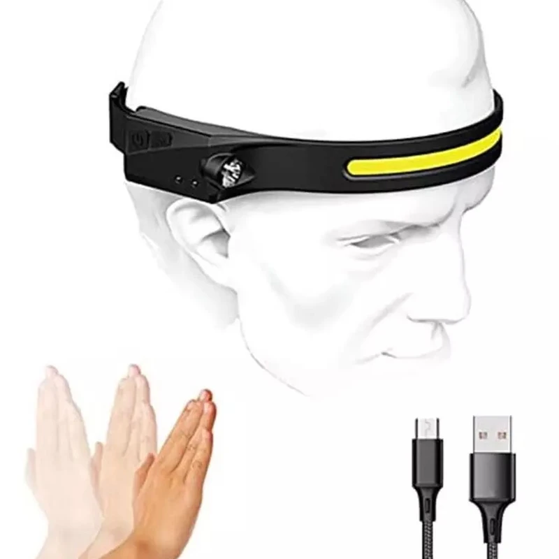 عکس شماره 9 : چراغ پیشانی مدل سنسور دار ژله ای yz-1016