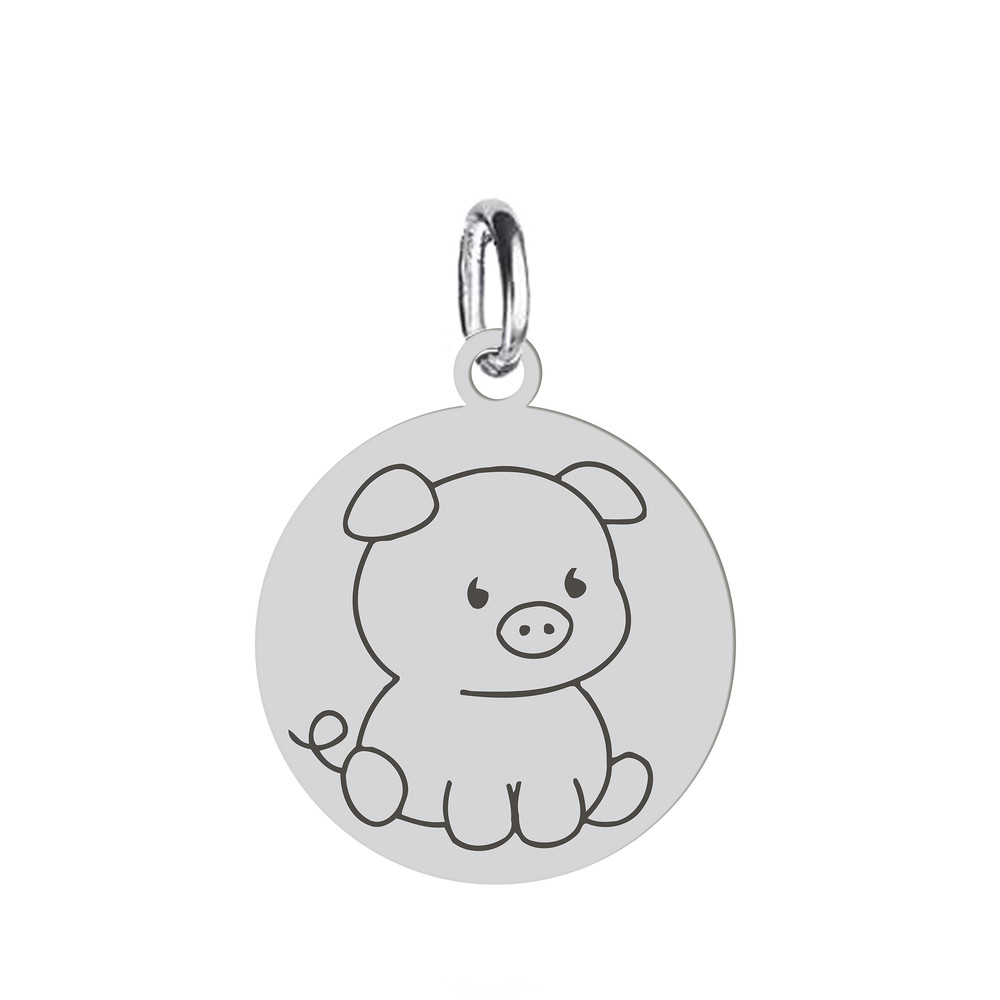 آویز گردنبند هایکا طرح خوک مدل ha311 آویز گردنبند هایکا طرح خوک مدل ha311