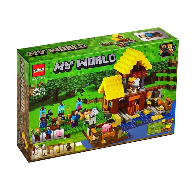 ساختنی 560 تکه آلوما مدل ماینکرافت کد 10813