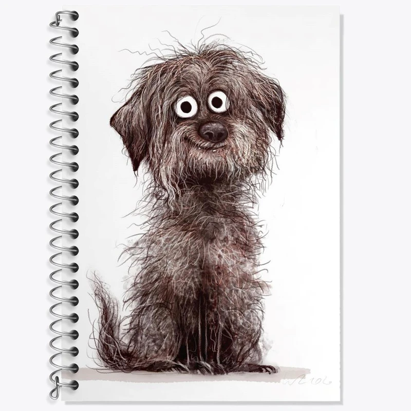 دفتر زبان 50 برگ خندالو مدل دو خط طرح سگ کد 28403