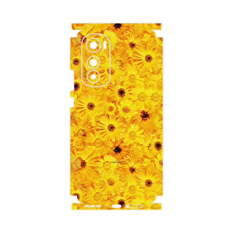 برچسب پوششی ماهوت مدل Yellow_Flower-FullSkin مناسب برای گوشی موبایل موتورولا Edge 30