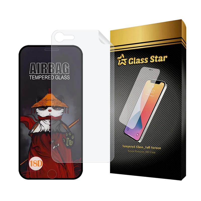محافظ صفحه نمایش گلس استار مدل AIRNABKGS مناسب برای گوشی موبایل اپل iPhone 8 / 7 / SE 2020 / SE 2022 به همراه محافظ پشت گوشی