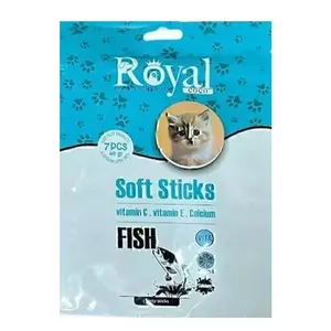 تشویقی گربه رویال کوکو با طعم ماهی مدل مدادی نرم بسته 7 عددی