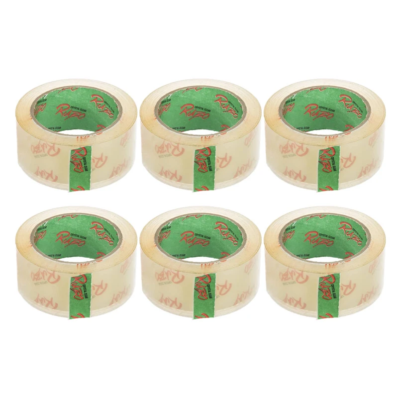 چسب نواری پهن رابو کد Y90Gr عرض 4.8 سانتی متر بسته 6 عددی