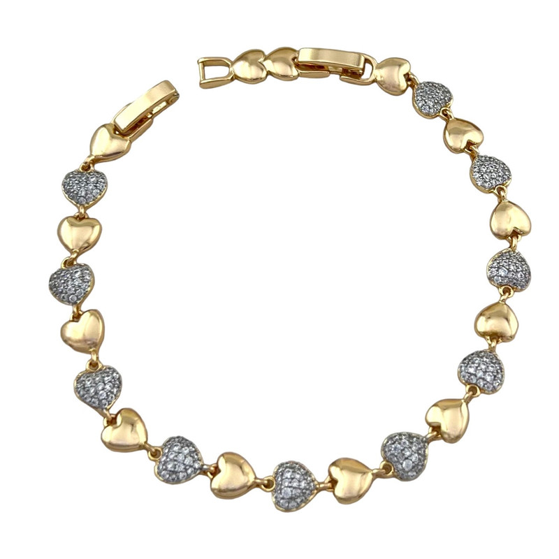 دستبند زنانه ژوپینگ مدل قلب جواهری کد B4620 دستبند زنانه ژوپینگ مدل قلب جواهری کد B4620