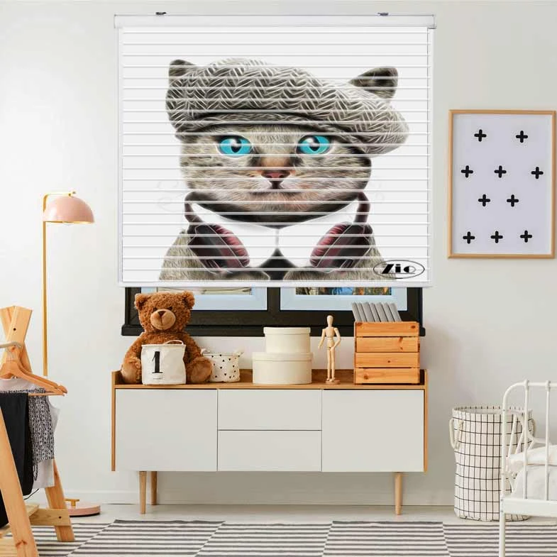 پرده زبرا زیو مدل OA 7052 سایز 150x150 سانتی متر