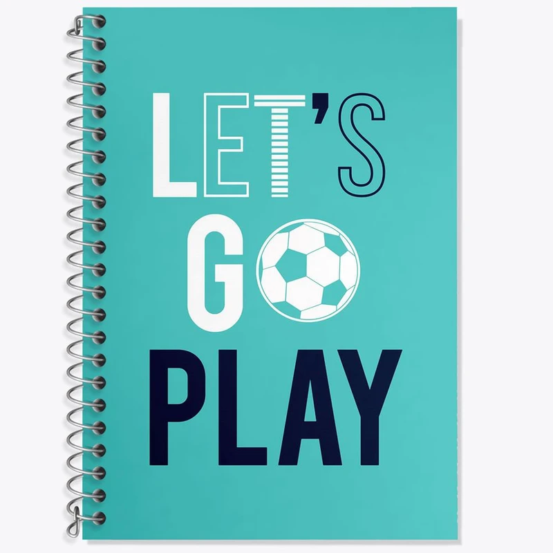 دفتر زبان 50 برگ خندالو مدل سه خط طرح فوتبال Football کد 25976