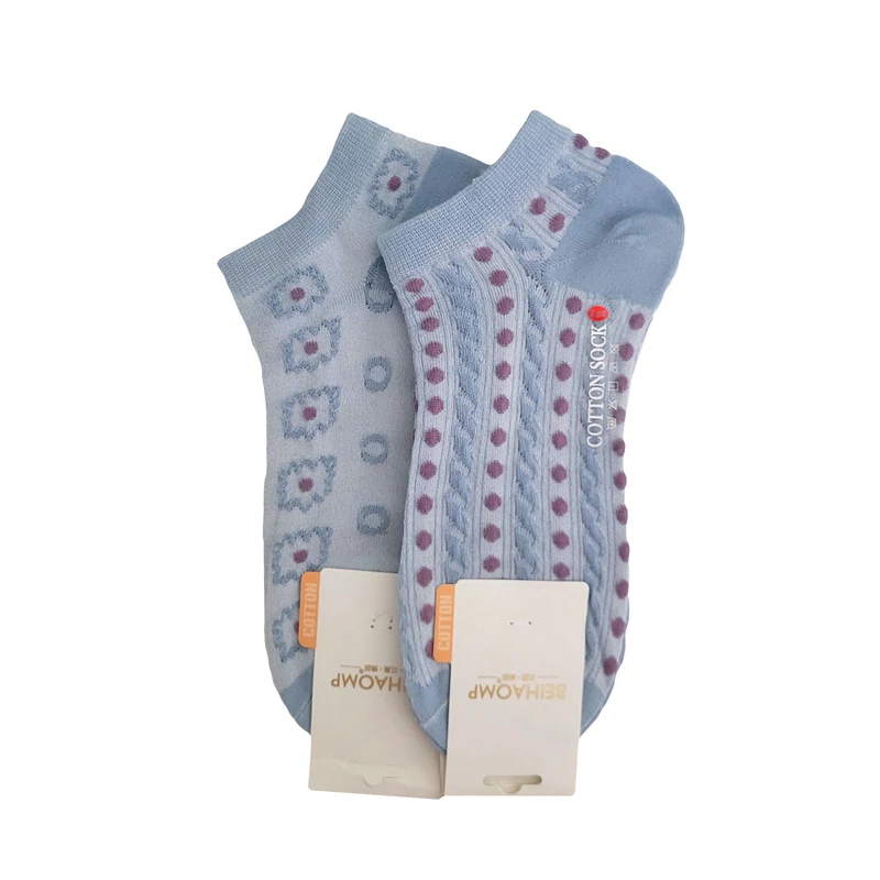 جوراب زنانه مدل برجسته 2-01289 بسته 2 عددی