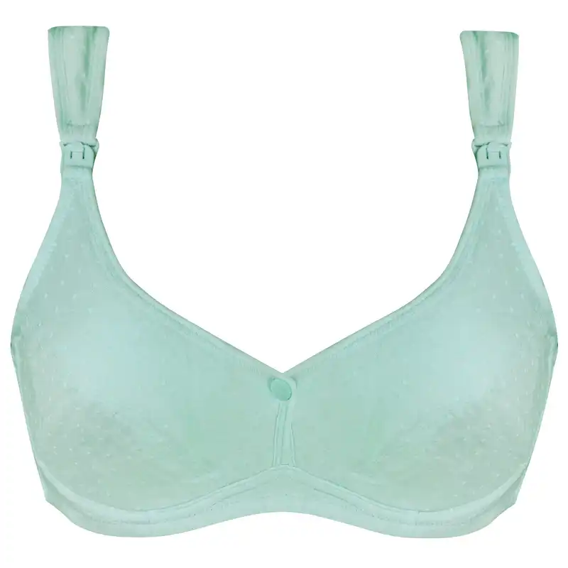 سوتین شیردهی مدل فنردار کد 3805 رنگ سبزآبی