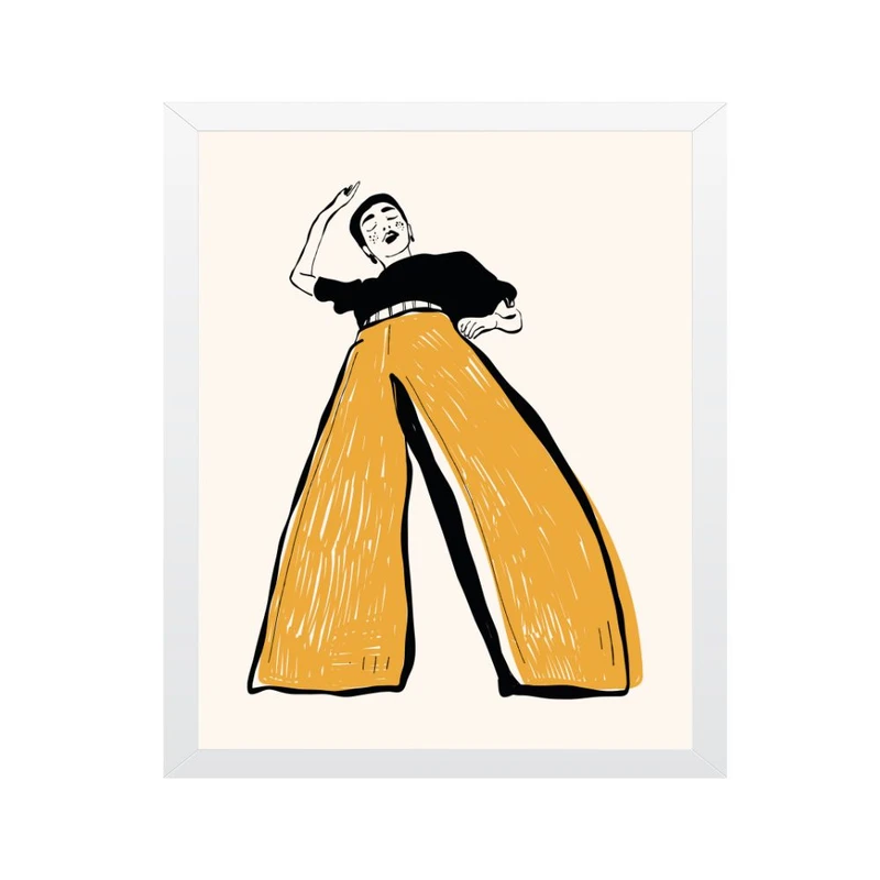 تابلو مدل خانمی ایستاده