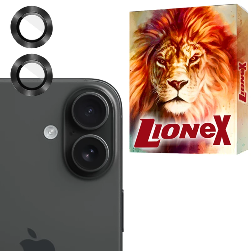 محافظ لنز دوربین لایونکس مدل RINL20 مناسب برای گوشی موبایل اپل iPhone 16 / iPhone 16 Plus 