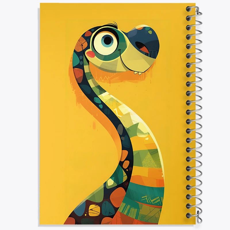 دفتر مشق 50 برگ خندالو طرح دایناسور بامزه کد N4901