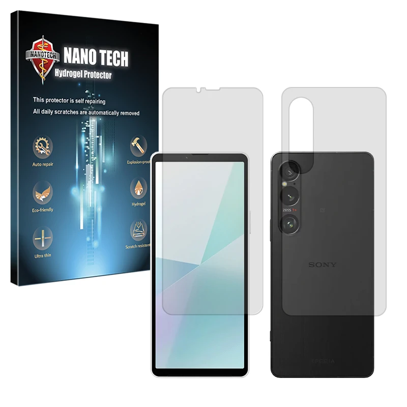 محافظ صفحه نمایش مات نانو تک مدل Tough مناسب برای گوشی موبایل سونی Xperia 1 VI به همراه محافظ پشت گوشی