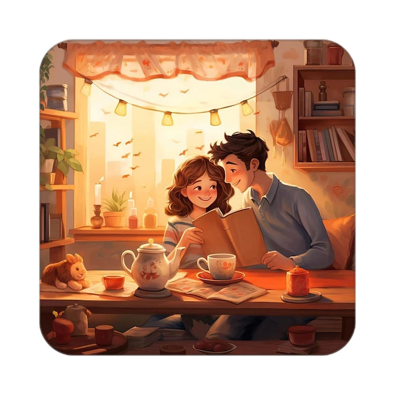 زیر لیوانی کاکتی مدل عاشقانه کد mp12909