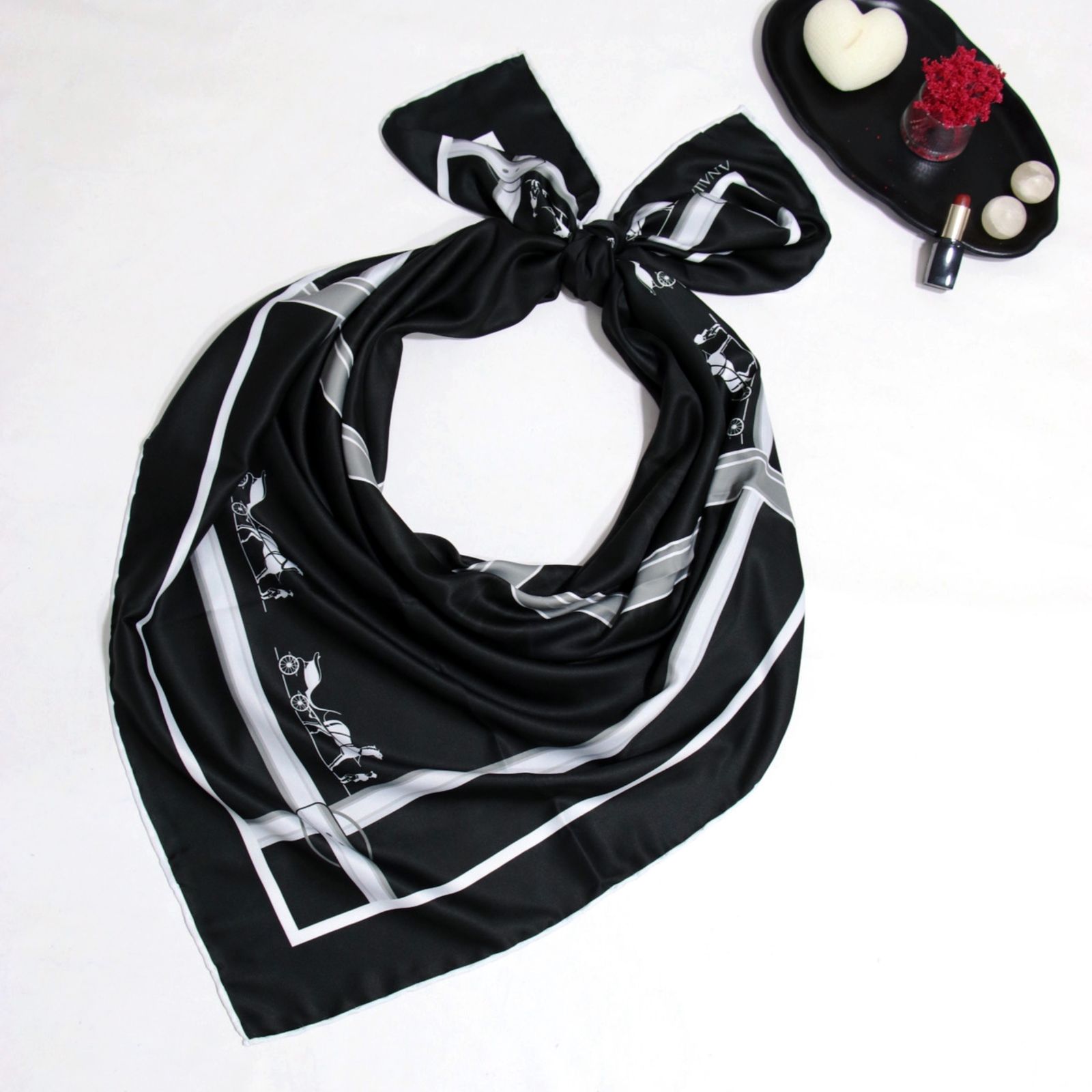 روسری زنانه آنالیا مدل ابریشم کد ana-9665 - - 7