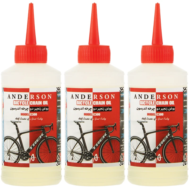 روغن زنجیر دوچرخه اندرسون مدل C300 حجم 80 میلی لیتر بسته 3 عددی
