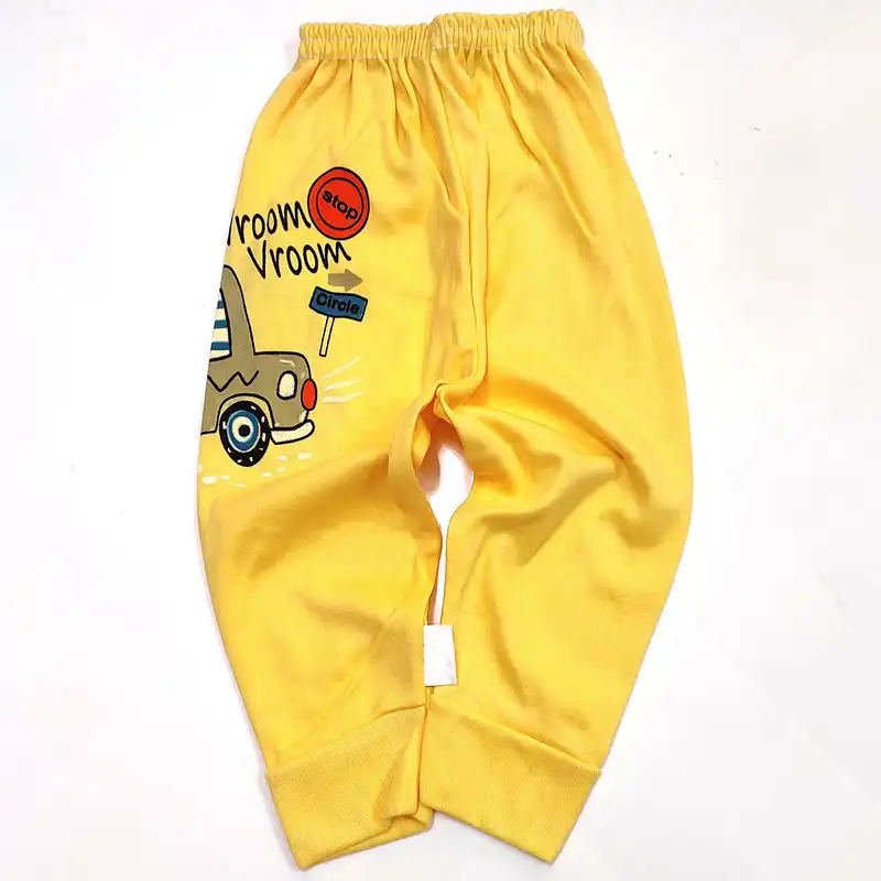 شلوار نوزادی مدل تاکسی کد 3717 رنگ زرد