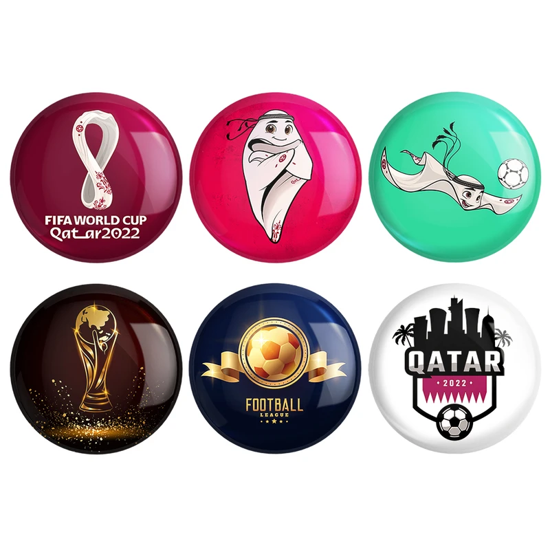 مگنت خندالو طرح جام جهانی قطر کد 1228A مجموعه 6 عددی