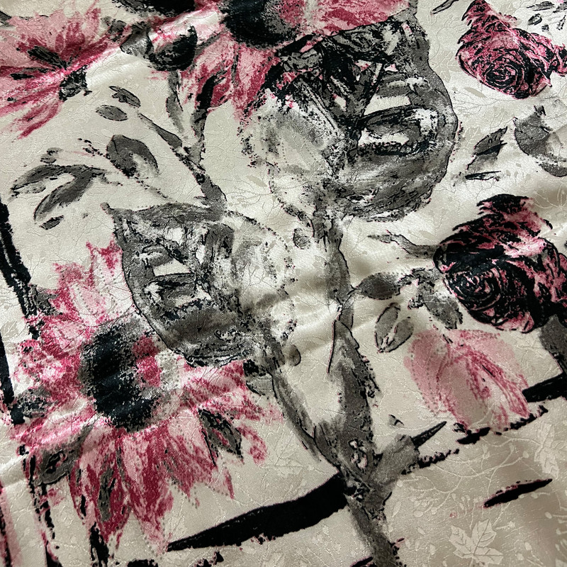 روسری زنانه مدل گل ابریشمی