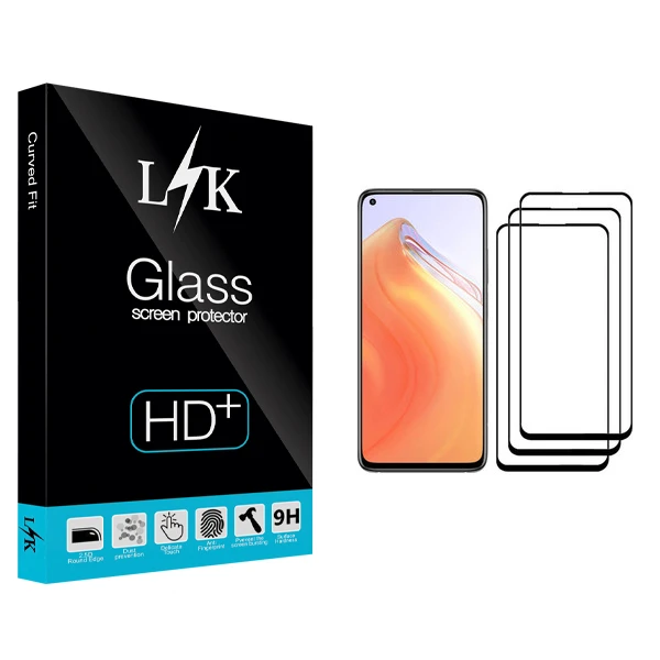 محافظ صفحه نمایش ال کی مدل +LITE مناسب برای گوشی موبایل شیائومی Mi 10T 5G بسته سه عددی