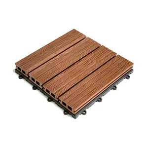 کفپوش مدل چوب پلاست سایز 30x30 سانتی متر  بسته 11 عددی