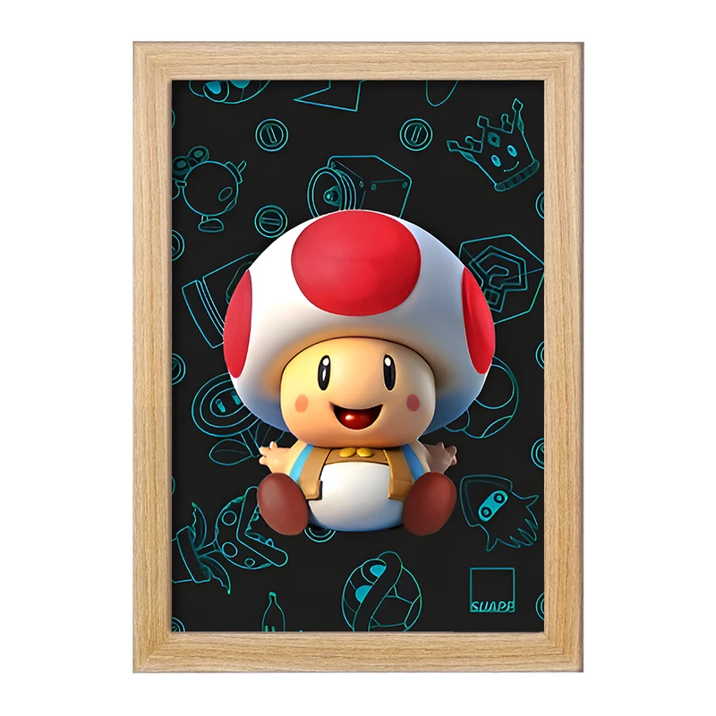 تابلو خندالو مدل سوپر ماریو (Super Mario) کد F9578