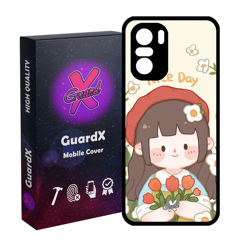 کاور گارد ایکس طرح Girl مدل Glass10633 مناسب برای گوشی موبایل شیائومی Poco F3/MI 11X/MI 11X Pro/Redmi K40/K40 Pro
